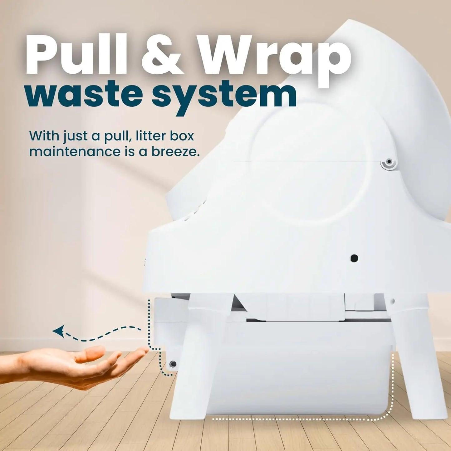 Self Cleaning Open Top Automatic Cat Litter Box for Multiple Cats, Open-Top Design for Integrated Safety, Quiet, Custom