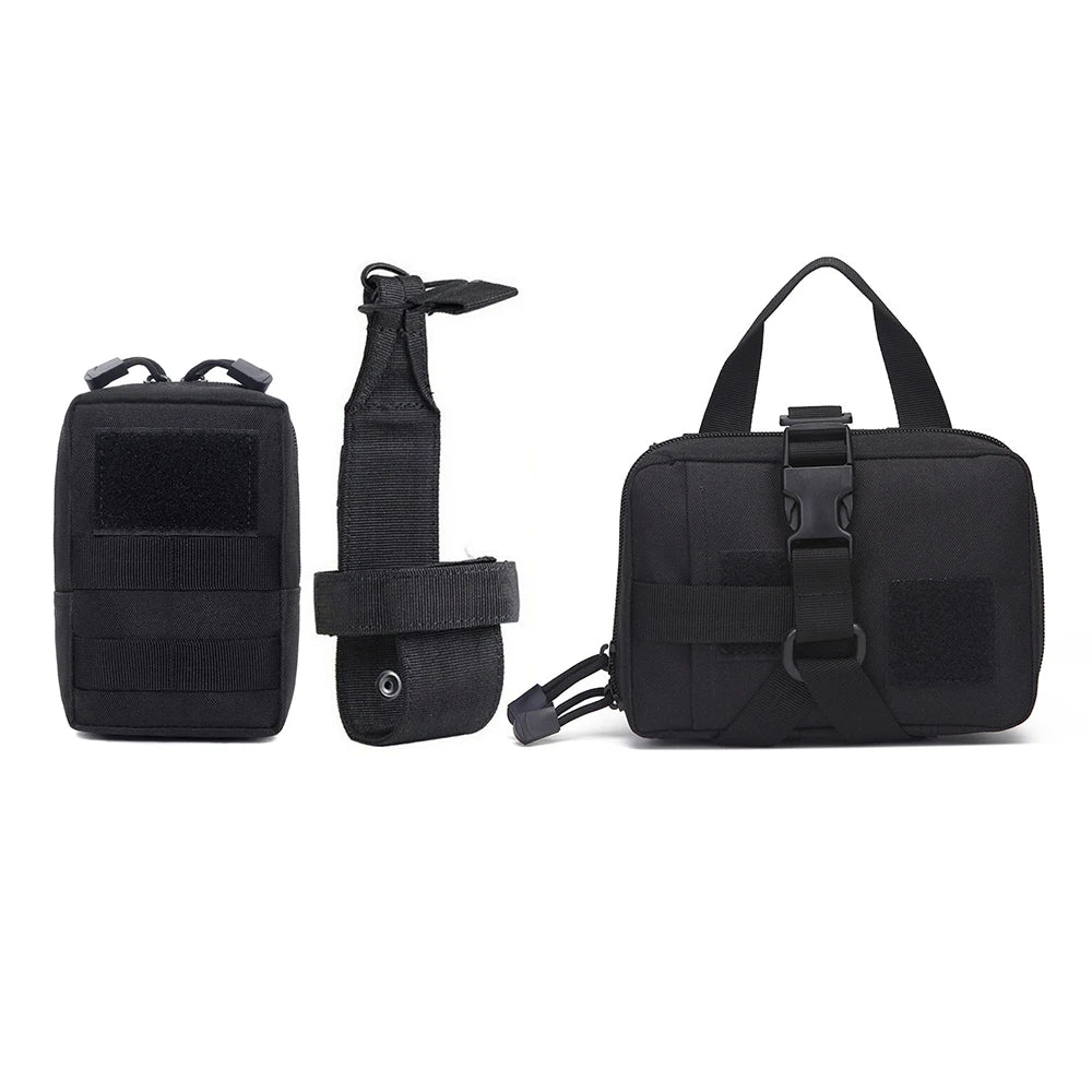 Dog Tactical Bags Set Molle Pouches Belt Attaching on Harness Sticker Military Dog Training Bags For Large Dogs Accessories
