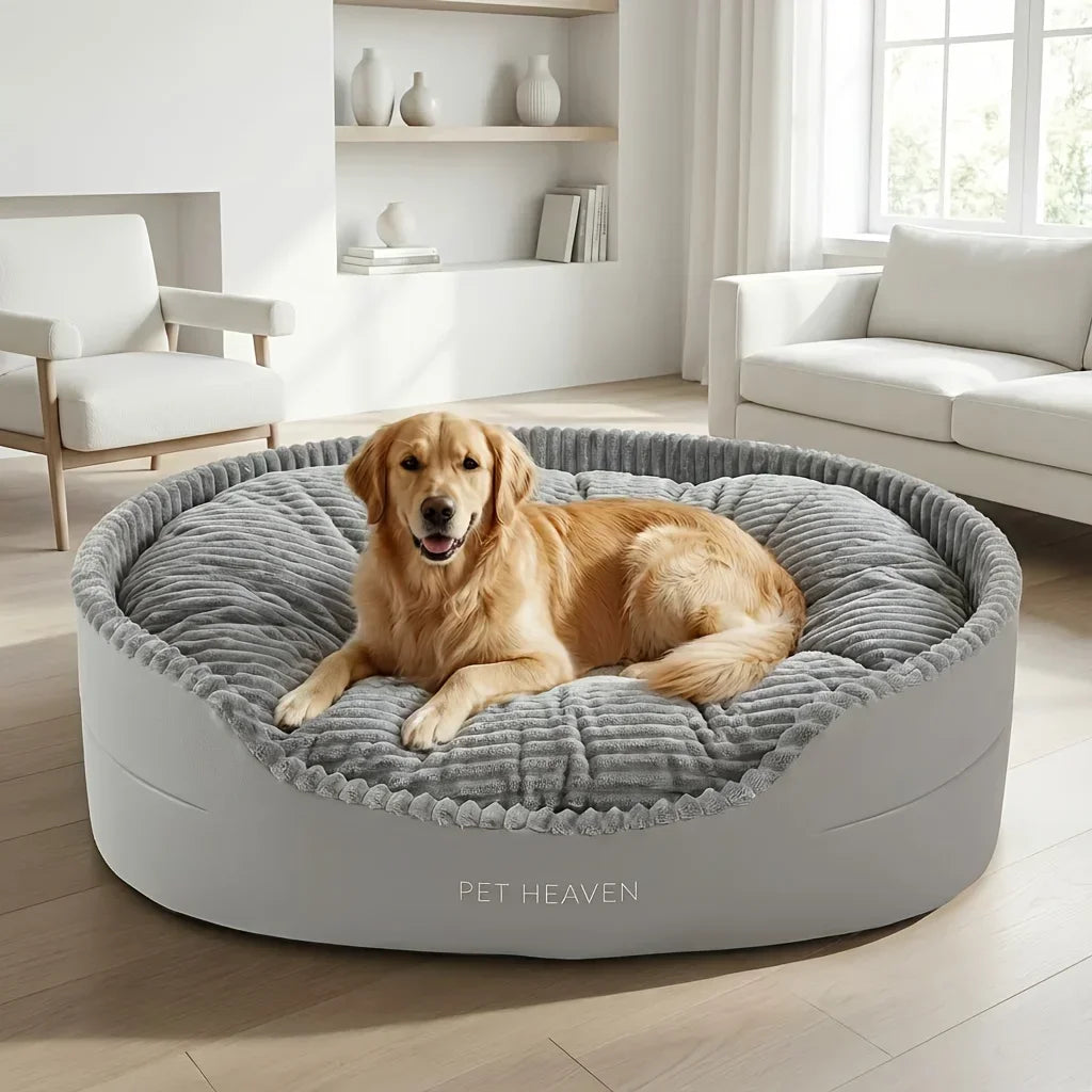 Extra Large Dog Bed XL: 100*80*26cm–  Plush Round Pet Bed Comfortable And Warm Suitable For Large Cats And Dogs Sleeping In