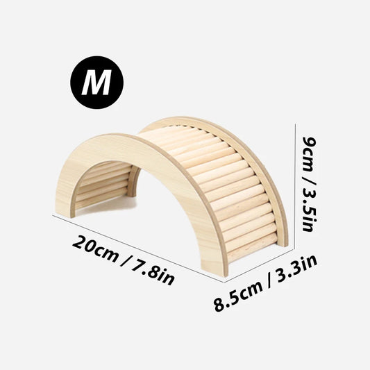 S/M/L Hamster Climbing Ladder Wooden Bridge for Guinea Pigs Rats Small Animals Toys Cage Decor Accessories Szczury Akcesoria