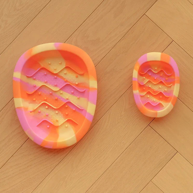 Anti Overturning Slow Eating Silicone Bowl for Cats and Dogs Universal Pet Bowl Anti Slip Small Medium Sized Dogs Anti Choking