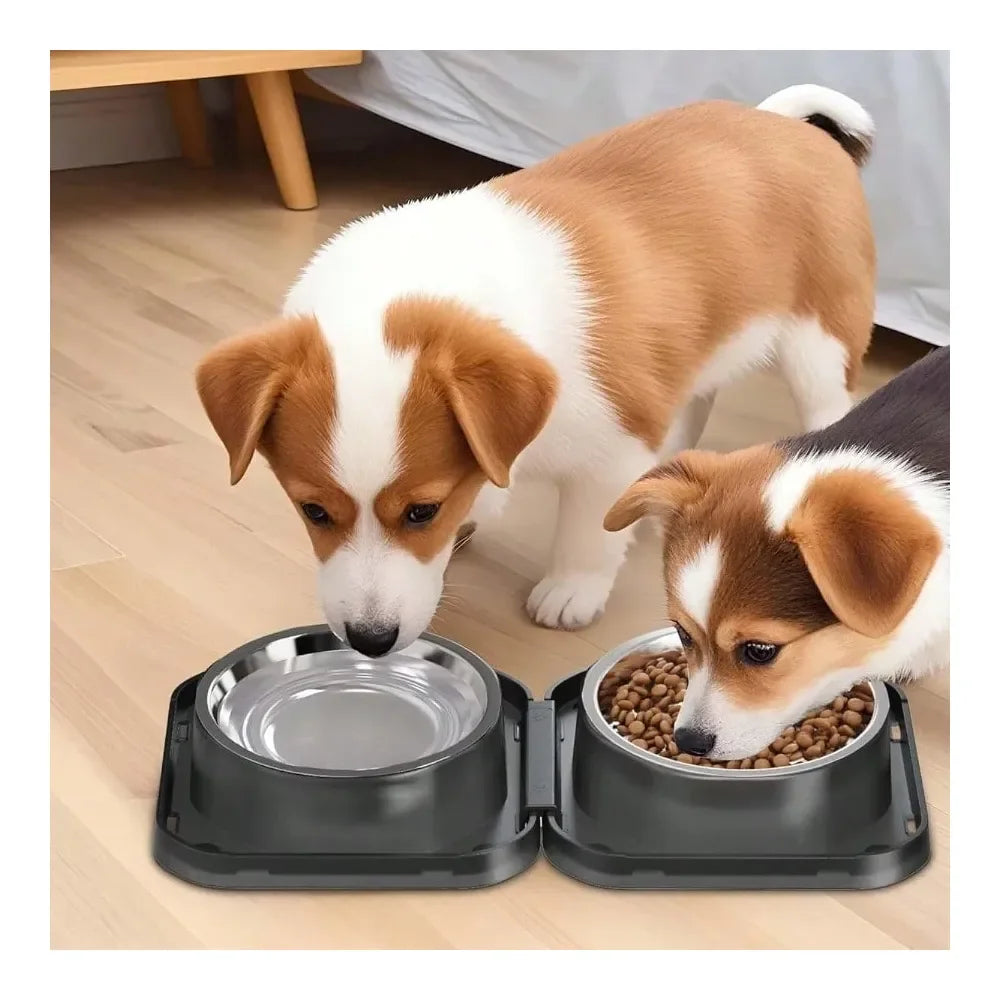Dog Supplies Dogs Accessories Steel Dog Bowls Spill Proof Basic Dogs Bowls For Small Dogs Cats 2 Cup Dog Food And Water Bowl Non