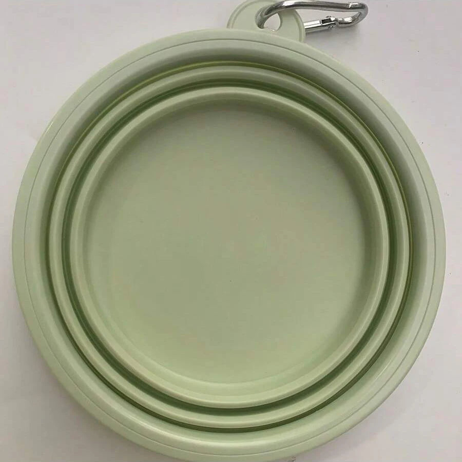 350ml Macaron Color Series Portable Folding Bowl for Pets, Dog Drinking Bowl, Cat Food Bowl, Travel Bowl with Carabiner dog food bowl bebedouro cachorro automático