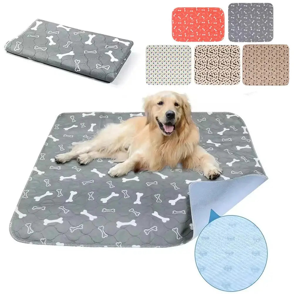 Reusable Dog Pee Pad Blanket Absorbent Diaper Washable Puppy Training Pad Pet Bed Urine Mat for Pet Car Seat Cover Pet Bed