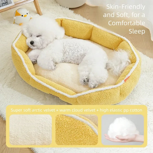Dog Supplies Pet Furniture And Beds Dog Bed Pet Bed, Plush Thickened Dog Bed, ChResistant Nest For Small Medium Large Dogs, Soft