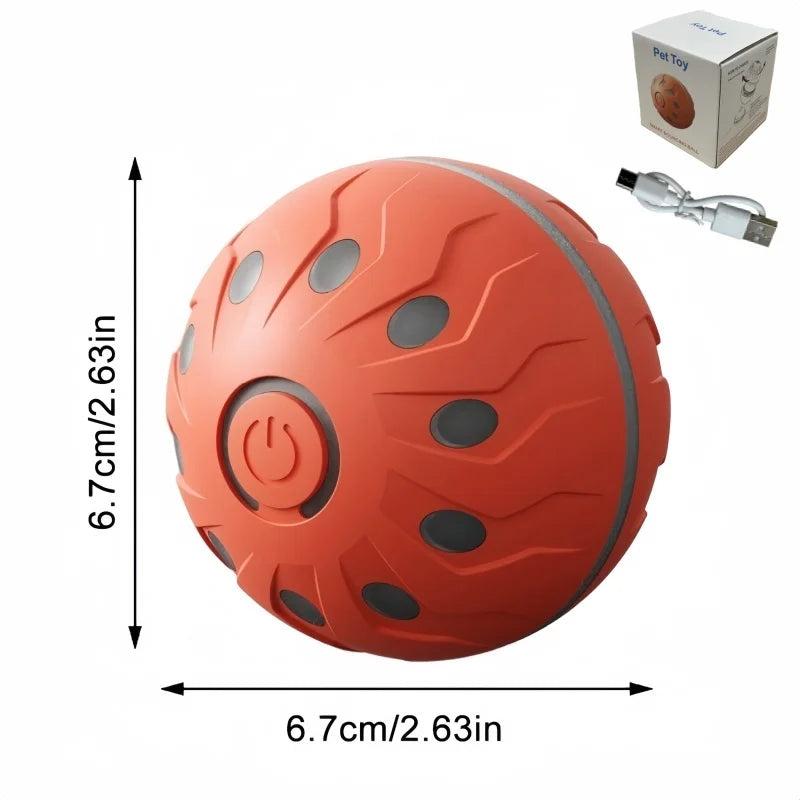 Interactive Smart Dog Ball Toy Electronic USB Powered Moving Bouncing Color Ball for Cats And Dogs Large Medium Size Pet Jumping