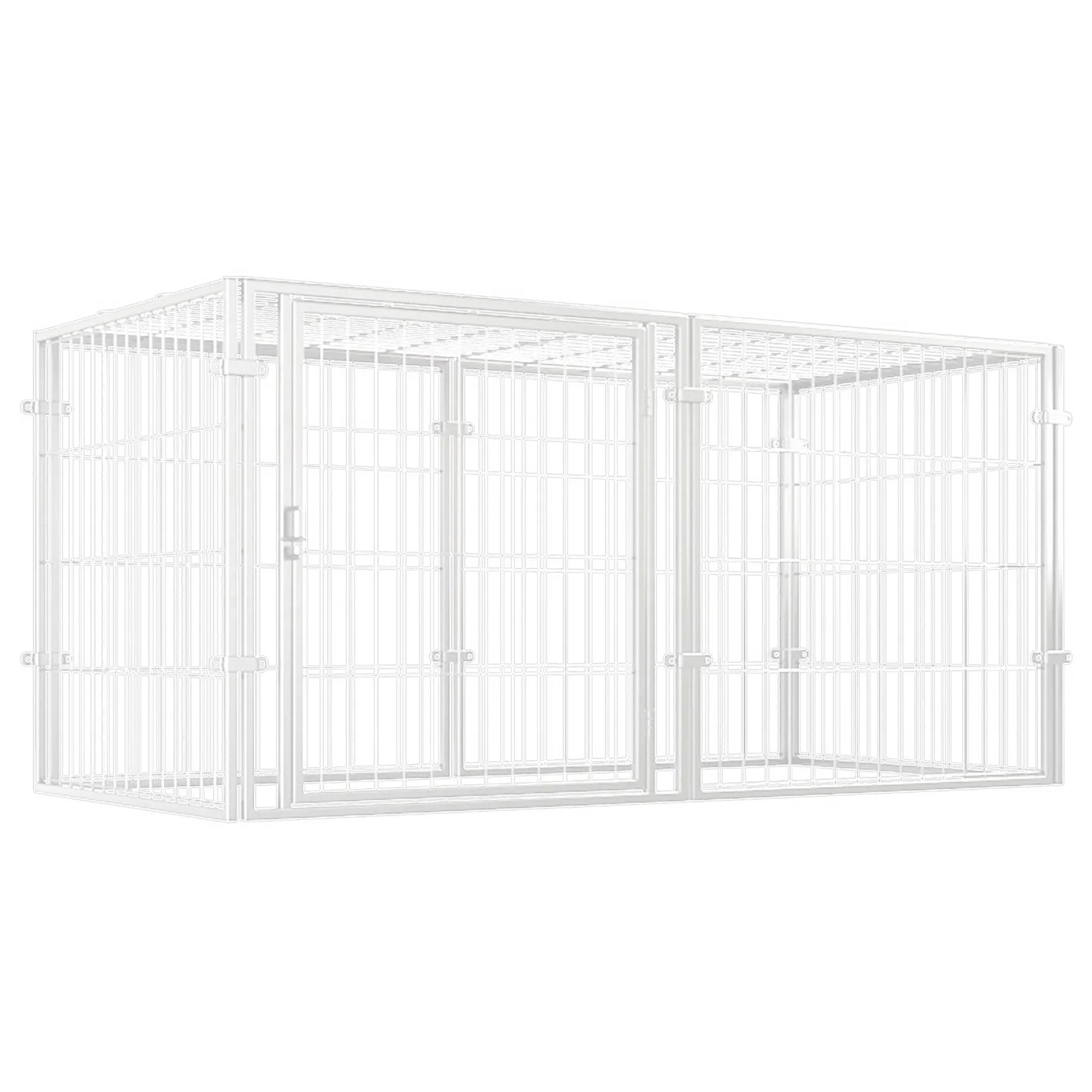 47 Inches Portable Pet Playpen for Small Medium Dogs Kennel 4 Panel Iron Wire Puppy Cat House Cage Indoor Outdoor Pet Exercise