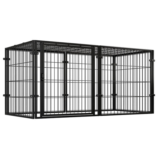 47 Inches Portable Pet Playpen for Small Medium Dogs Kennel 4 Panel Iron Wire Puppy Cat House Cage Indoor Outdoor Pet Exercise