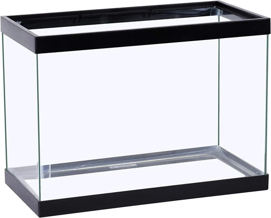 5.5 Gallon Rectangular Glass Fish Tank, Ideal Home for Aquatic Pets
