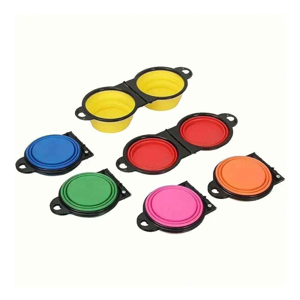 Dog Supplies Dogs Accessories 10Piece Lightweight Foldable Dual Pet Bowl System A MustHave 2In1 Hanging Foldable Dog Food And Wa