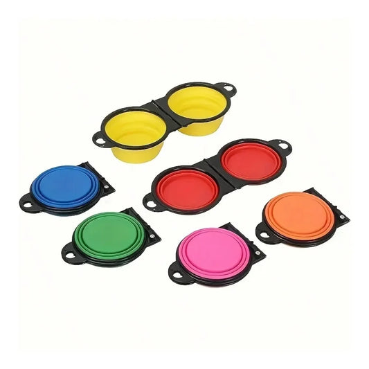 Dog Supplies Dogs Accessories 10Piece Lightweight Foldable Dual Pet Bowl System A MustHave 2In1 Hanging Foldable Dog Food And Wa