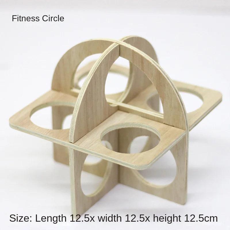 Hamster Toys Wooden Furniture Hamster Cages Wooden Running Wheels Villas Swings Wooden Nests Bite Resistant Small Houses