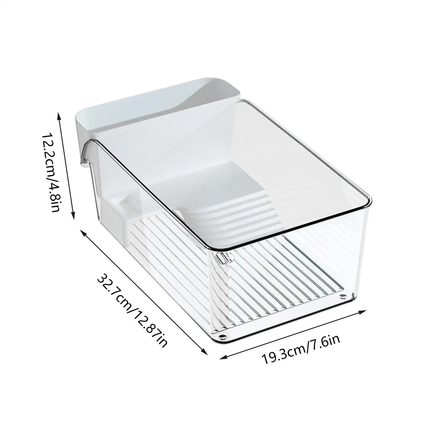 Turtle Tank with Basking Area, Transparent Reptile Terrarium Habitat for Pet Turtles, Hermit Crabs, Tortoise Adoption