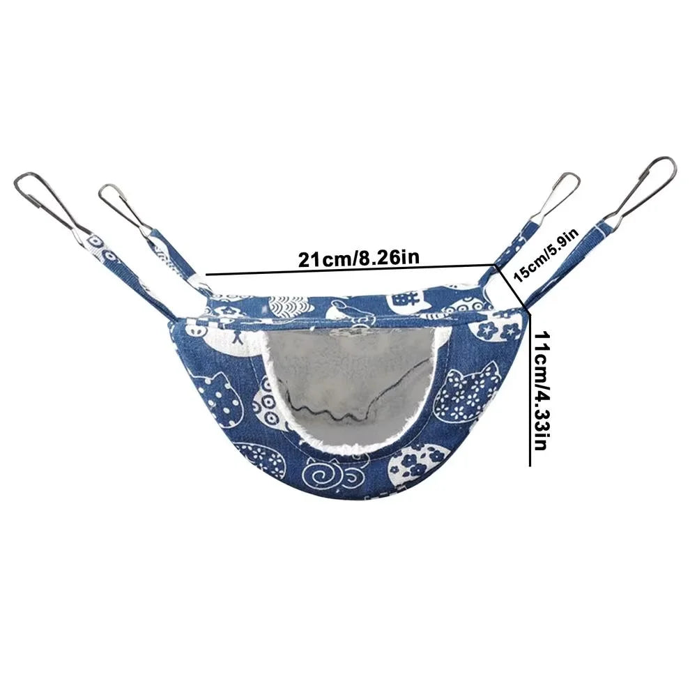 Ferret Hammock for Cage ，Guinea Pig Hideout Mouse Hammock Ferret Bed,Hamster Bed, Hanging Hammock,Warm Bed for Ferret,Chinchilla