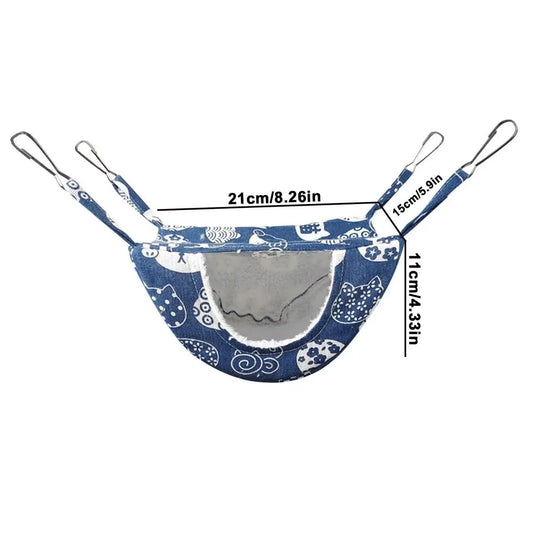 Ferret Hammock for Cage ，Guinea Pig Hideout Mouse Hammock Ferret Bed,Hamster Bed, Hanging Hammock,Warm Bed for Ferret,Chinchilla