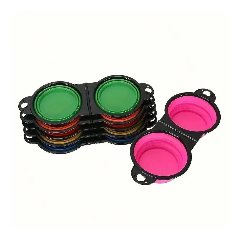 Dog Supplies Dogs Accessories 10Piece Lightweight Foldable Dual Pet Bowl System A MustHave 2In1 Hanging Foldable Dog Food And Wa