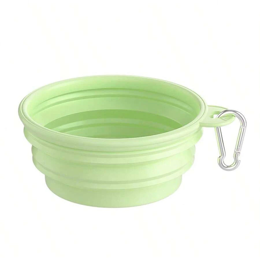 350ml Macaron Color Series Portable Folding Bowl for Pets, Dog Drinking Bowl, Cat Food Bowl, Travel Bowl with Carabiner dog food bowl bebedouro cachorro automático