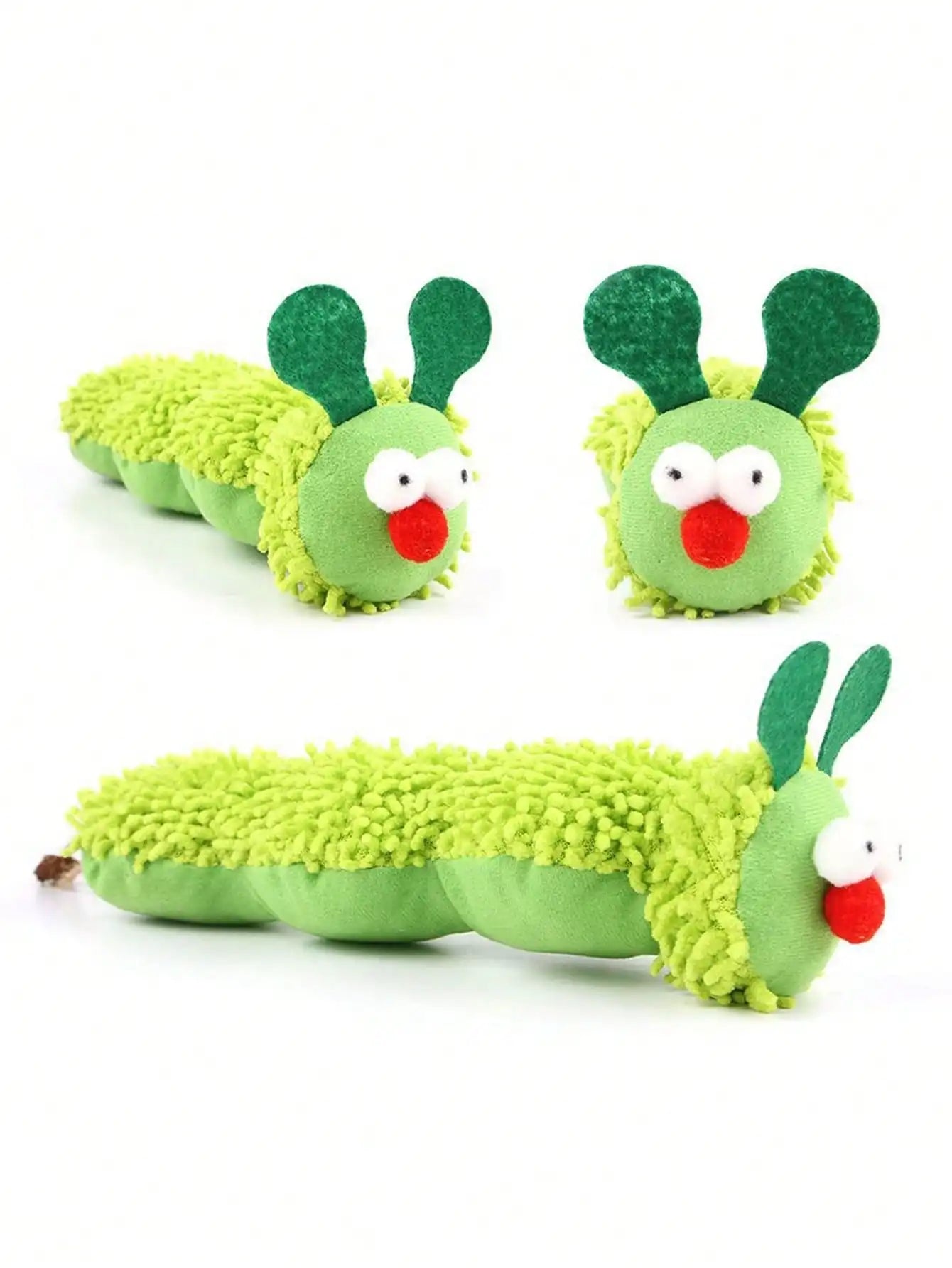 Cat Toy Bionic Caterpillar Catnip Pillow, Caterpillar Cat Doll With Gall Fruit, Self-Entertainment Bionic Teaser Wand, Plush Doll Pillow Pet Supplies