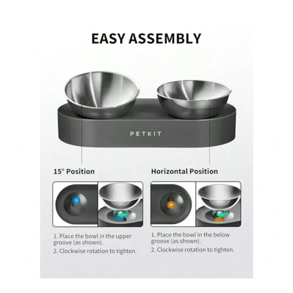 Dog Supplies Dogs Accessories Dog Cat Food Bowl 304 Stainless Steel Elevated Pet Food And Water Bowl Dishes Elevated Cat Bowls N