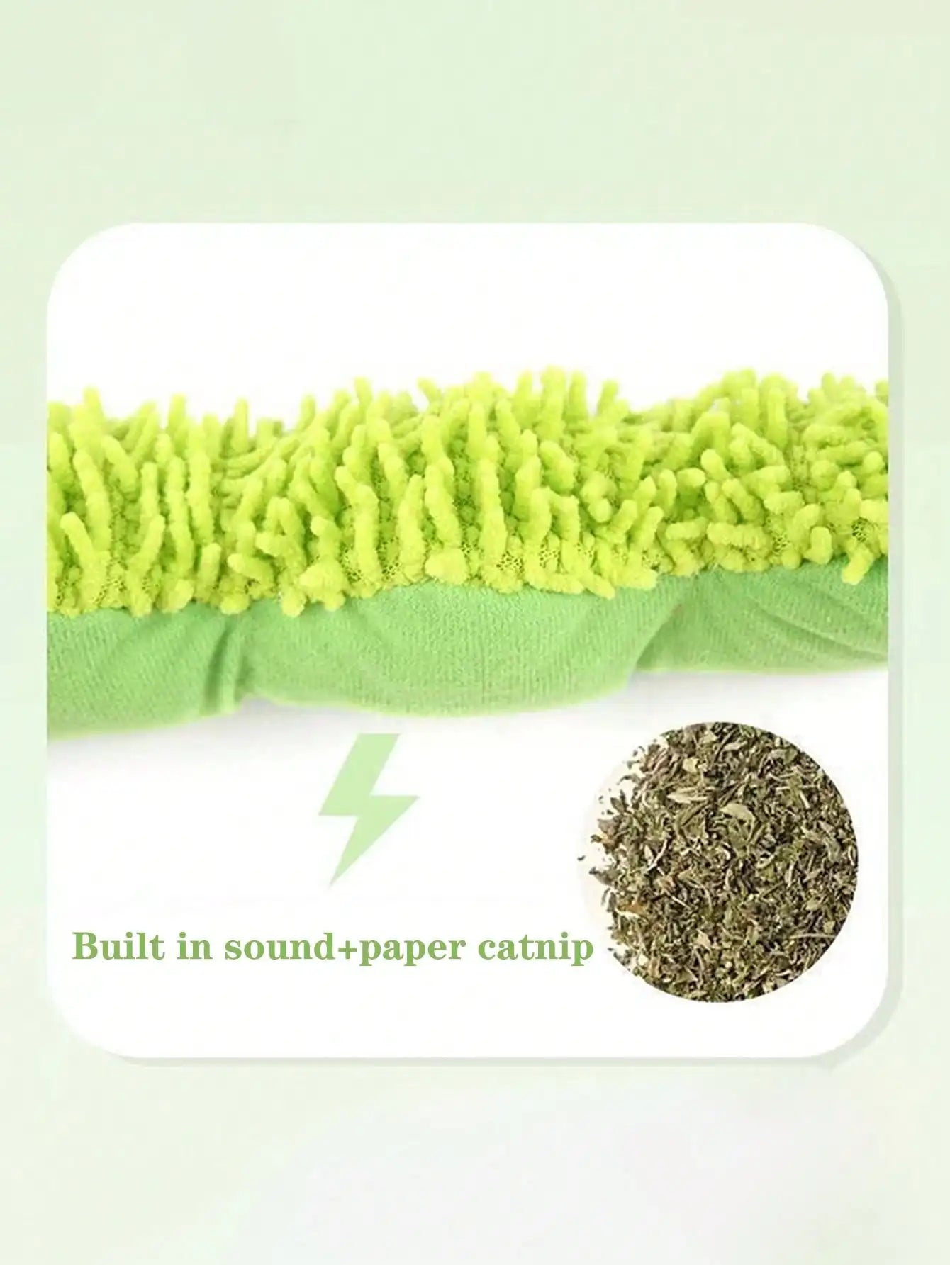 Cat Toy Bionic Caterpillar Catnip Pillow, Caterpillar Cat Doll With Gall Fruit, Self-Entertainment Bionic Teaser Wand, Plush Doll Pillow Pet Supplies