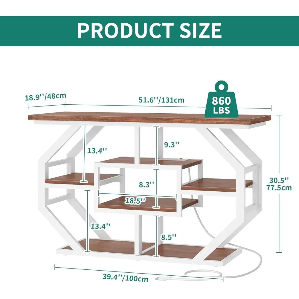 Heavy Duty 55-75 Gallon ish Tank Stand with Power Outlet, Marble Aquarium Stand or ish, Turtle, Reptile Terrarium, Shelves or is