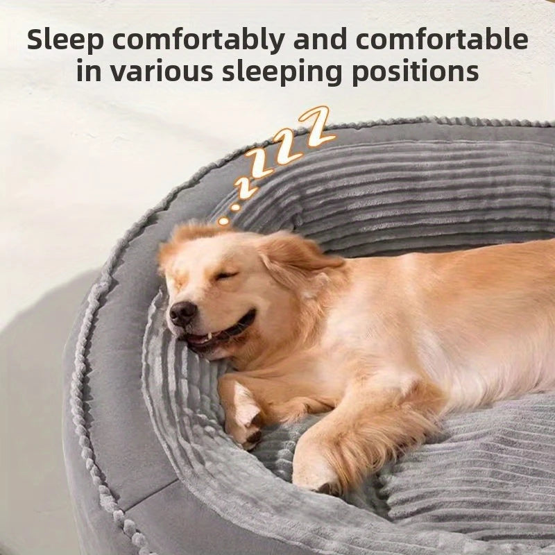 1PC Extra Large Dog Bed XL 120*90*23cm/47.2*35.4*9in–  Plush Round Pet Bed Comfortable And Warm Suitable For Large, Cats And Dog
