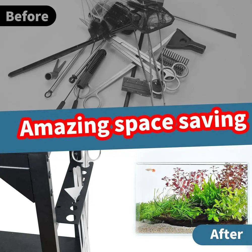 Aquarium Stand 20-29 Gallon, 29 Gallon ish Tank Stand with Aquarium Tools Organizer, 3 Tier Breeder Tank Stand with Storage Cabi