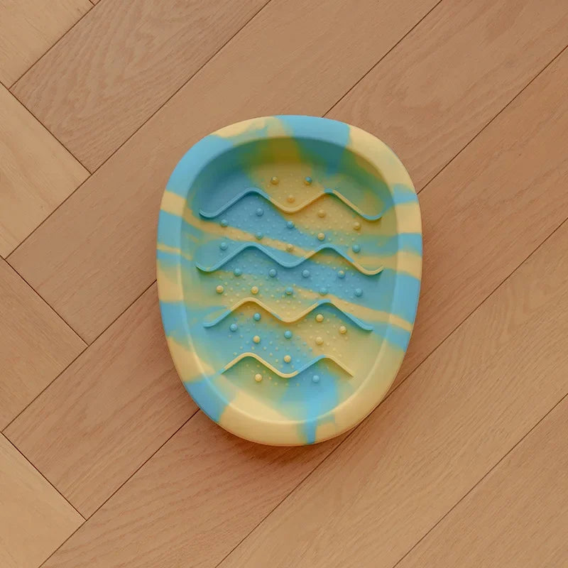 Anti Overturning Slow Eating Silicone Bowl for Cats and Dogs Universal Pet Bowl Anti Slip Small Medium Sized Dogs Anti Choking