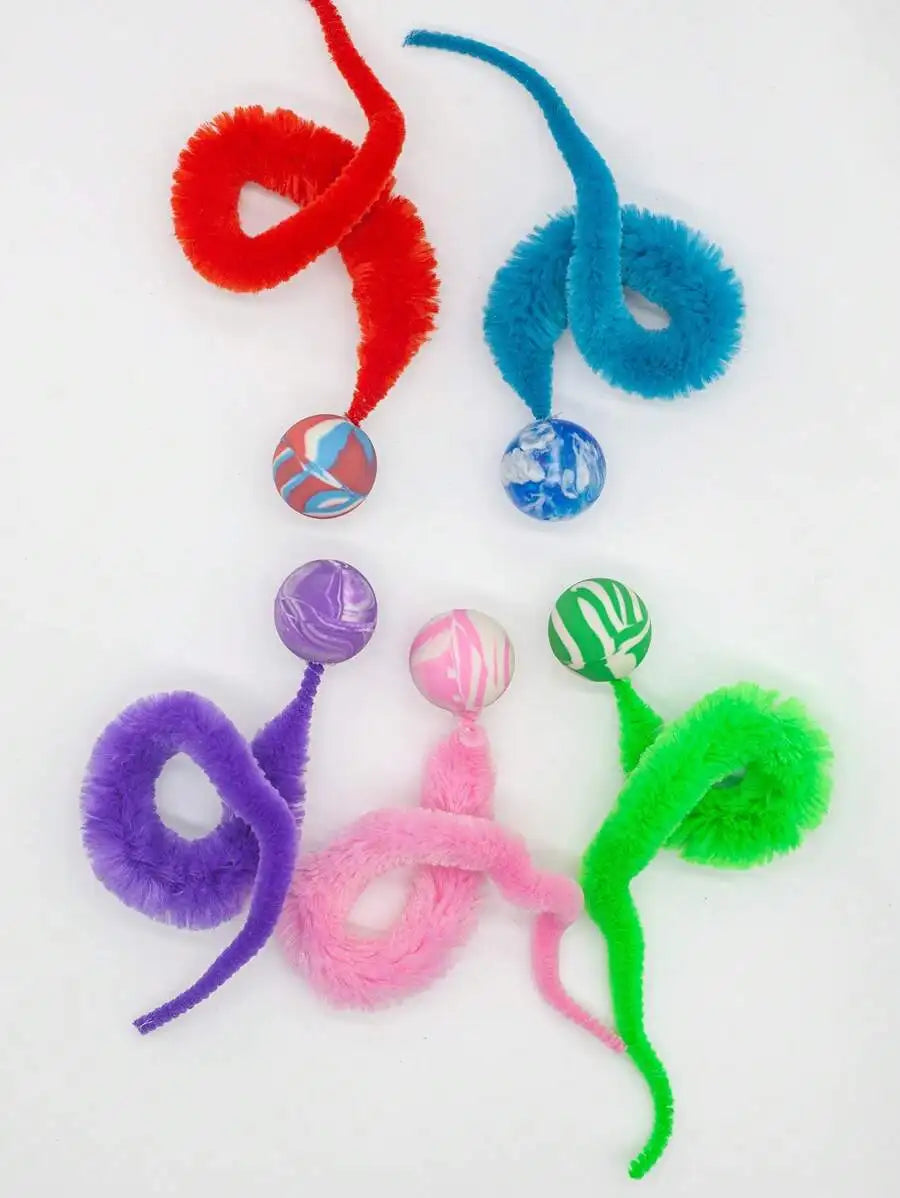 Cat Toy Bionic Caterpillar Catnip Pillow, Caterpillar Cat Doll With Gall Fruit, Self-Entertainment Bionic Teaser Wand, Plush Doll Pillow Pet Supplies