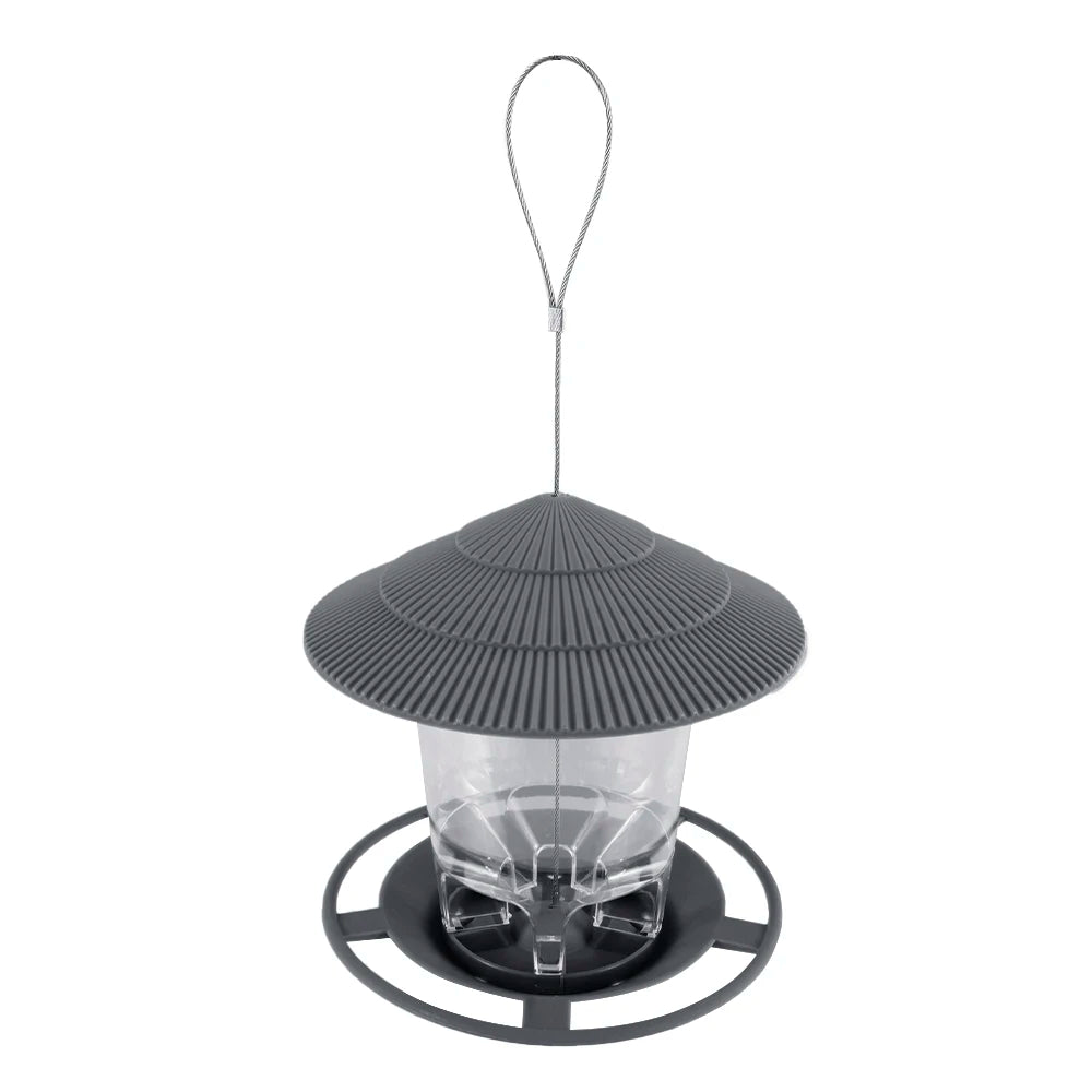 Window Wild Bird Feeder House Transparent Plastic Bird Feeder Hanging Peanut Nut Feeding Station Garden Seed Dispenser
