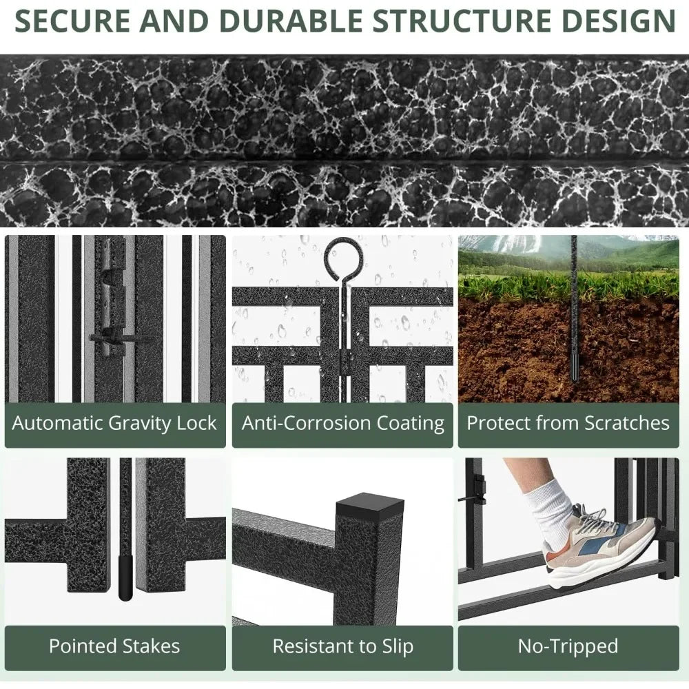 Dog Fence Outdoor Indoor, 40" Inch Height 32 Panels Dog Playpen for Large/Medium/Small Dogs Metal Dog Pen for Yard Camping