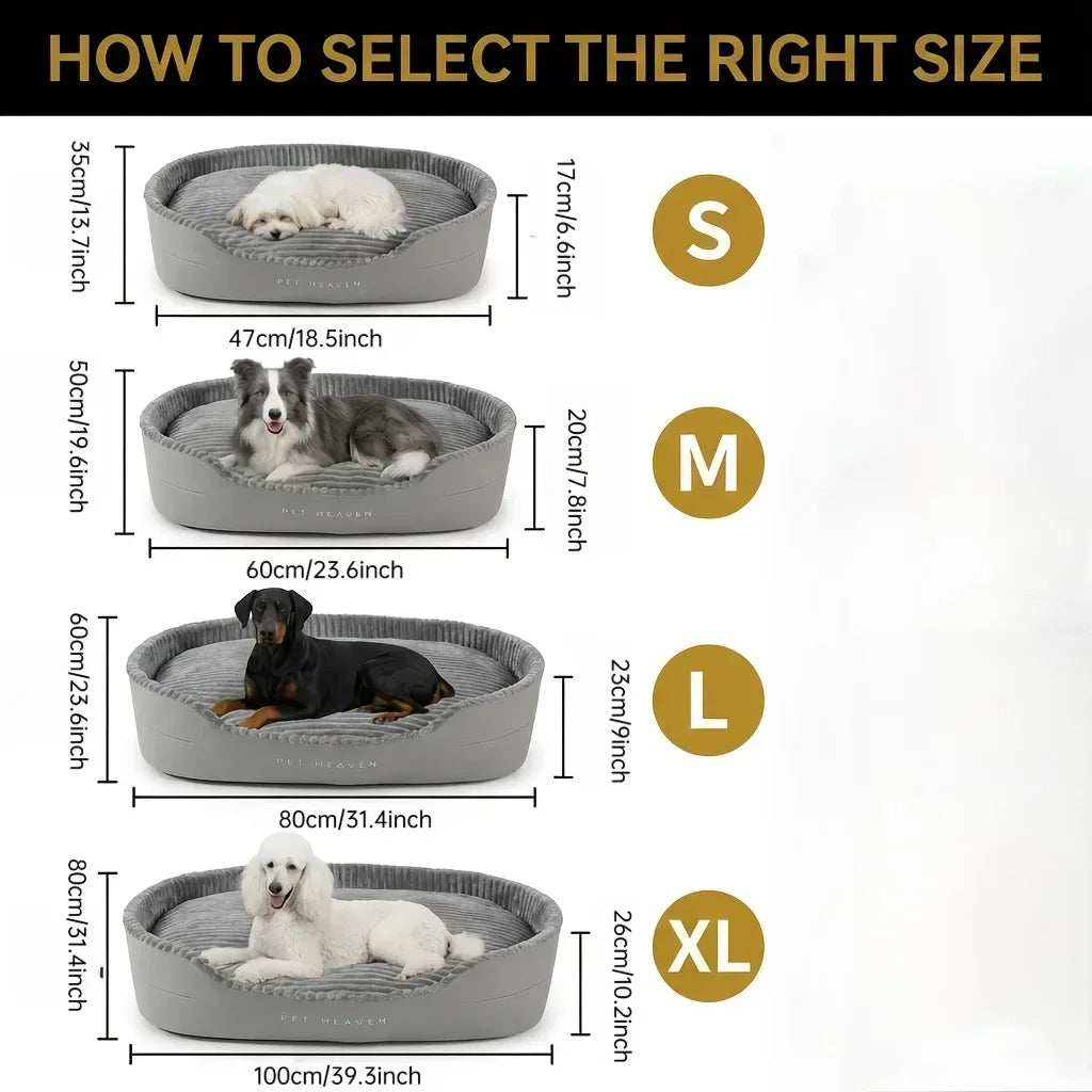 Extra Large Dog Bed XL: 100*80*26cm–  Plush Round Pet Bed Comfortable And Warm Suitable For Large Cats And Dogs Sleeping In