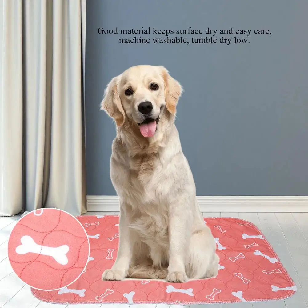 Reusable Dog Pee Pad Blanket Absorbent Diaper Washable Puppy Training Pad Pet Bed Urine Mat for Pet Car Seat Cover Pet Bed