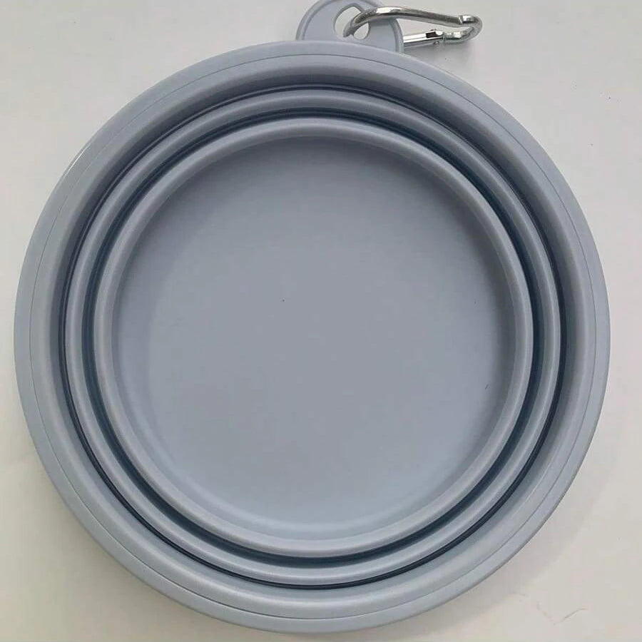 350ml Macaron Color Series Portable Folding Bowl for Pets, Dog Drinking Bowl, Cat Food Bowl, Travel Bowl with Carabiner dog food bowl bebedouro cachorro automático