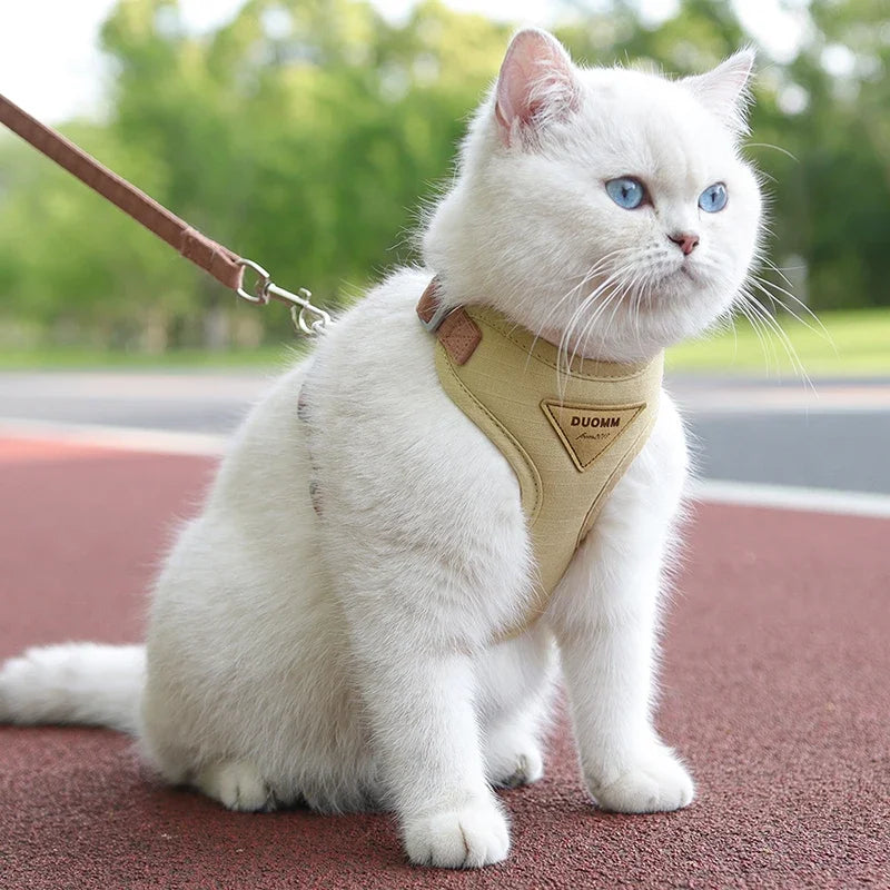 Puppy Harness and Leash Set, Breathable Pet Harness for Small and Medium-Sized Dogs and Cats