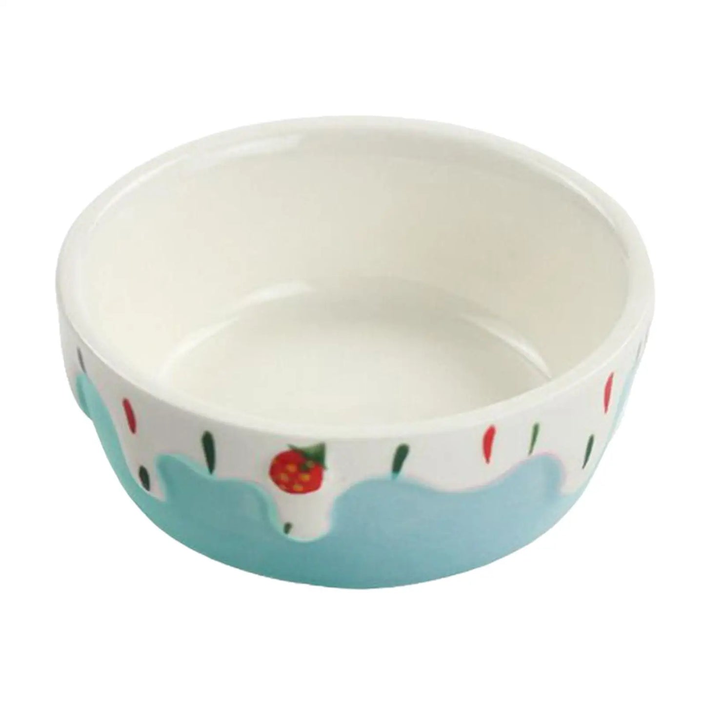 Ceramic Hamster Food Bowl Easy to Clean Portable Small Pets Feeding Dish Rabbit Feeding Bowl for Dwarf Rat Ferret Hamster Gerbil