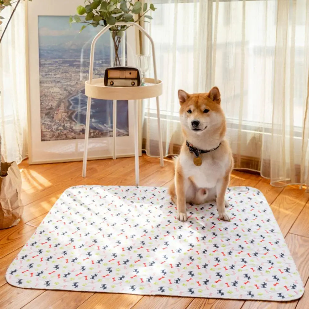 Reusable Dog Pee Pad Blanket Absorbent Diaper Washable Puppy Training Pad Pet Bed Urine Mat for Pet Car Seat Cover Pet Bed
