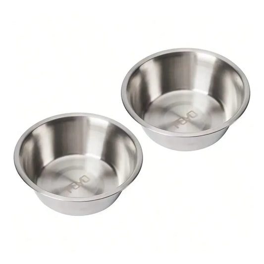 Dog Supplies Dogs Accessories Steel Pet Bowls Set Cat And Dog Small Bowls 12 OZ Food And Water Dishes Set Of 2
