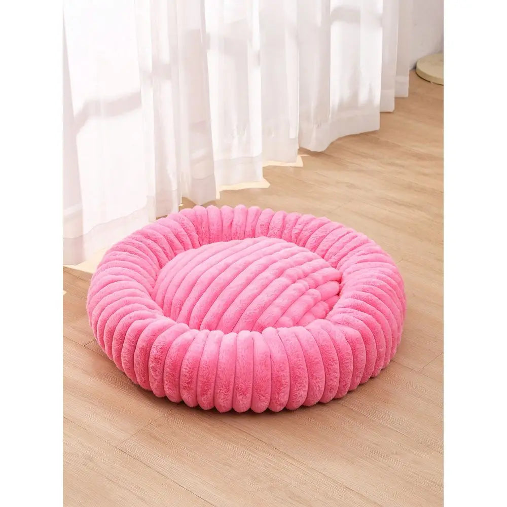 Dog Supplies Pet Furniture And Beds Dog Bed 4Season Orthopedic Dog Bed, Comfortable Donut Shaped Cuddler Round Pet Bed, Super So