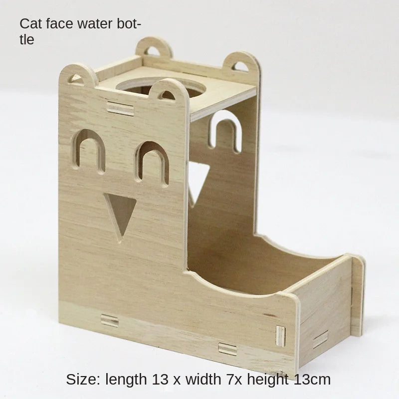 Hamster Toys Wooden Furniture Hamster Cages Wooden Running Wheels Villas Swings Wooden Nests Bite Resistant Small Houses