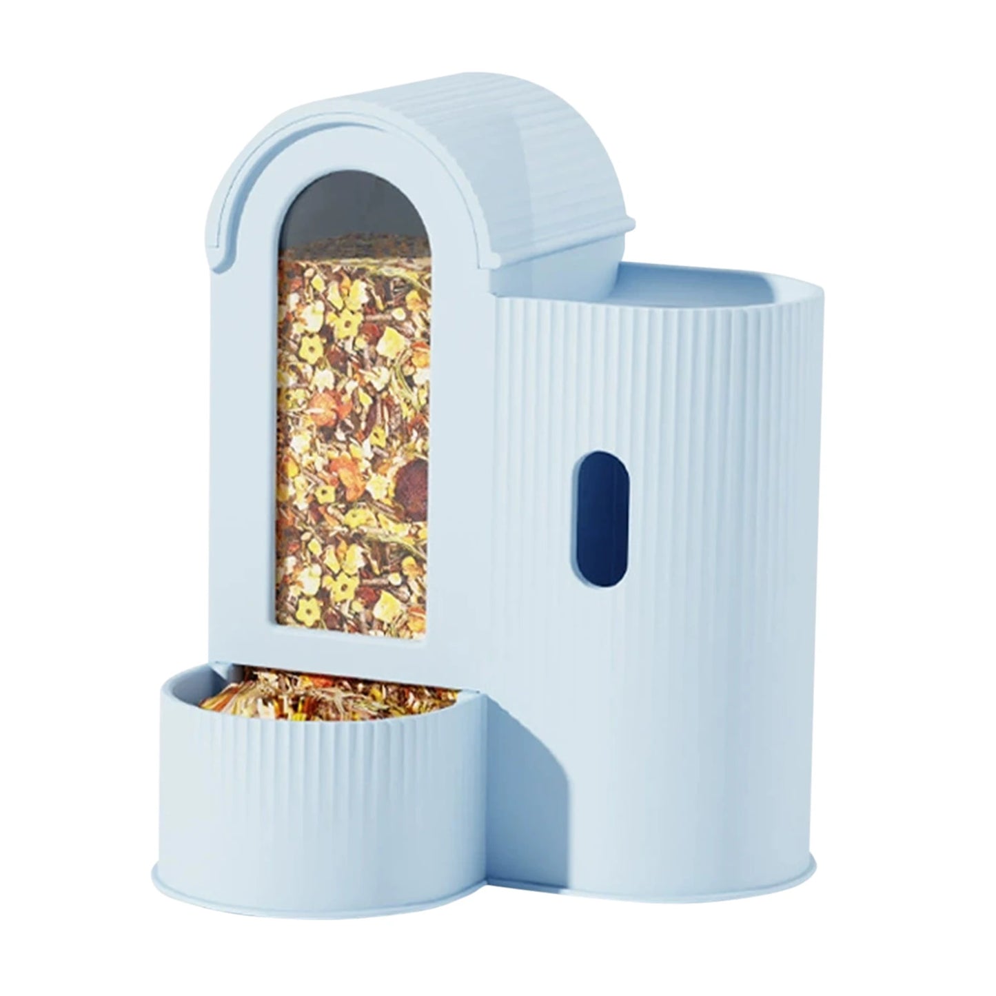 2-in-1 Automatic Food Bowl Large Capacity Hamster Feeder And Waterer Automatic Hamster Feeder No Drip for Hamster Guinea Pig Rat