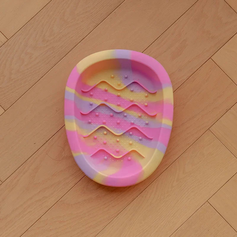 Anti Overturning Slow Eating Silicone Bowl for Cats and Dogs Universal Pet Bowl Anti Slip Small Medium Sized Dogs Anti Choking
