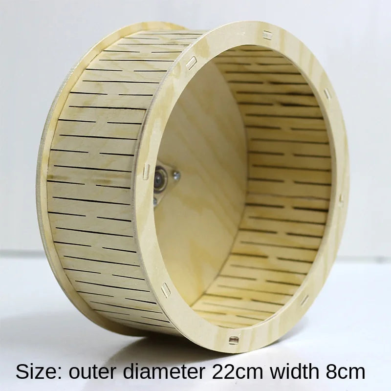 Hamster Toys Wooden Furniture Hamster Cages Wooden Running Wheels Villas Swings Wooden Nests Bite Resistant Small Houses