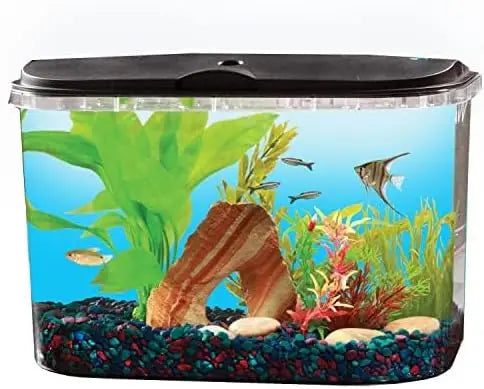 5-Gallon Aquarium Kit with LED Lighting and Power Filter for Tropical Fish